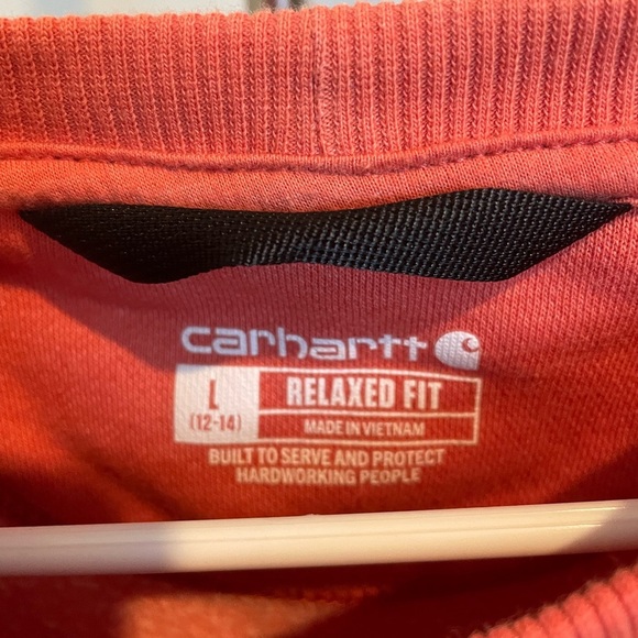 ⭐️Carhartt relaxed fit Orange Sweater - Picture 2 of 5